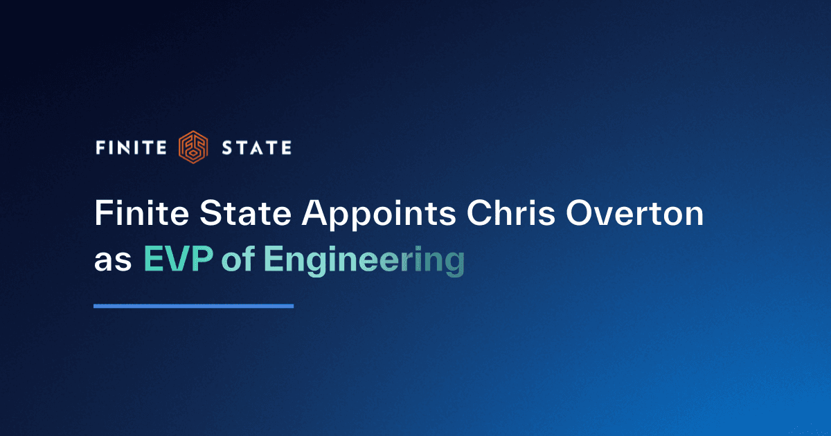 Finite State Appoints Chris Overton as EVP of Engineering 