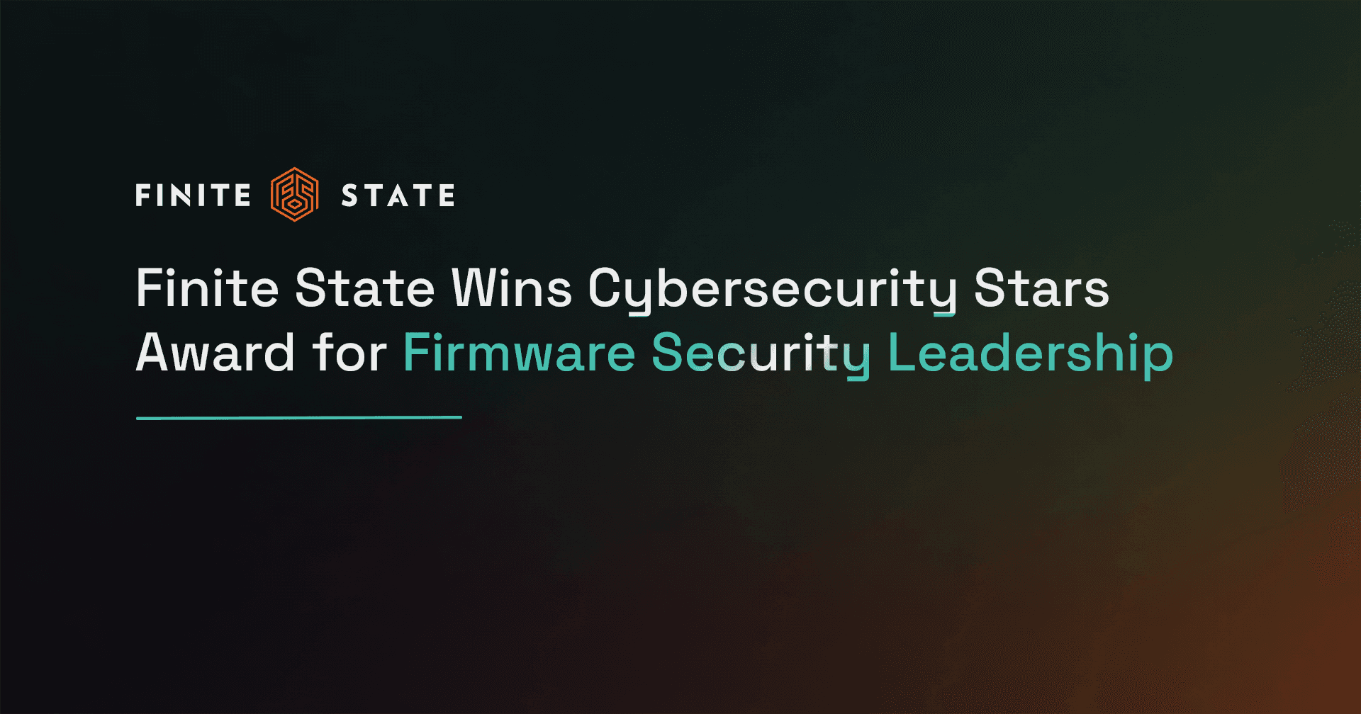 Finite State Wins Cybersecurity Stars Award for Firmware Security Leadership