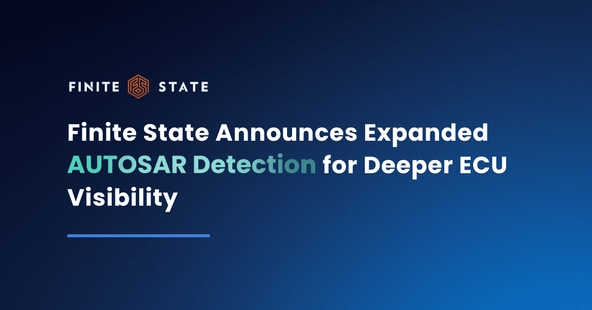 Finite State Launches First Phase of AUTOSAR Capabilities