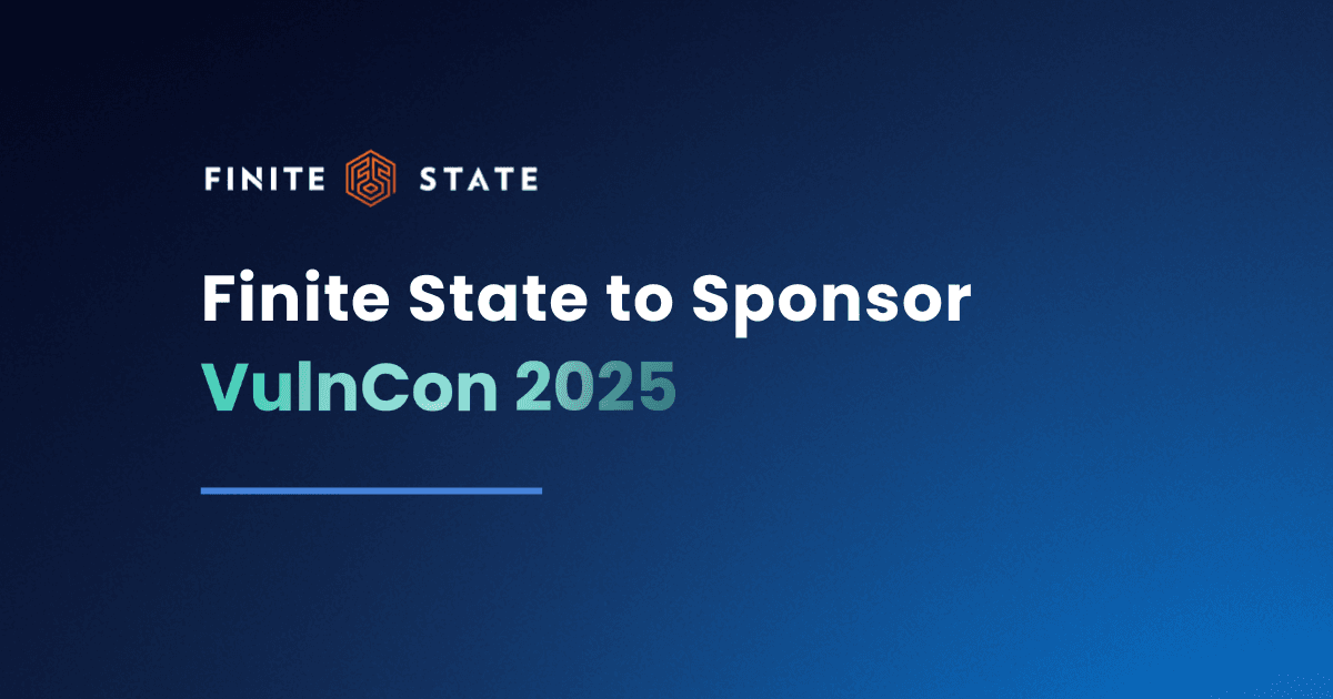 Finite State to Sponsor VulnCon 0