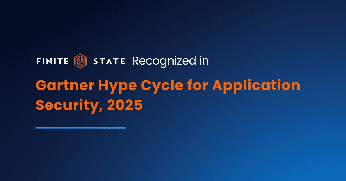 Finite State Recognized in Gartner® Hype Cycle for Application Security, 2025