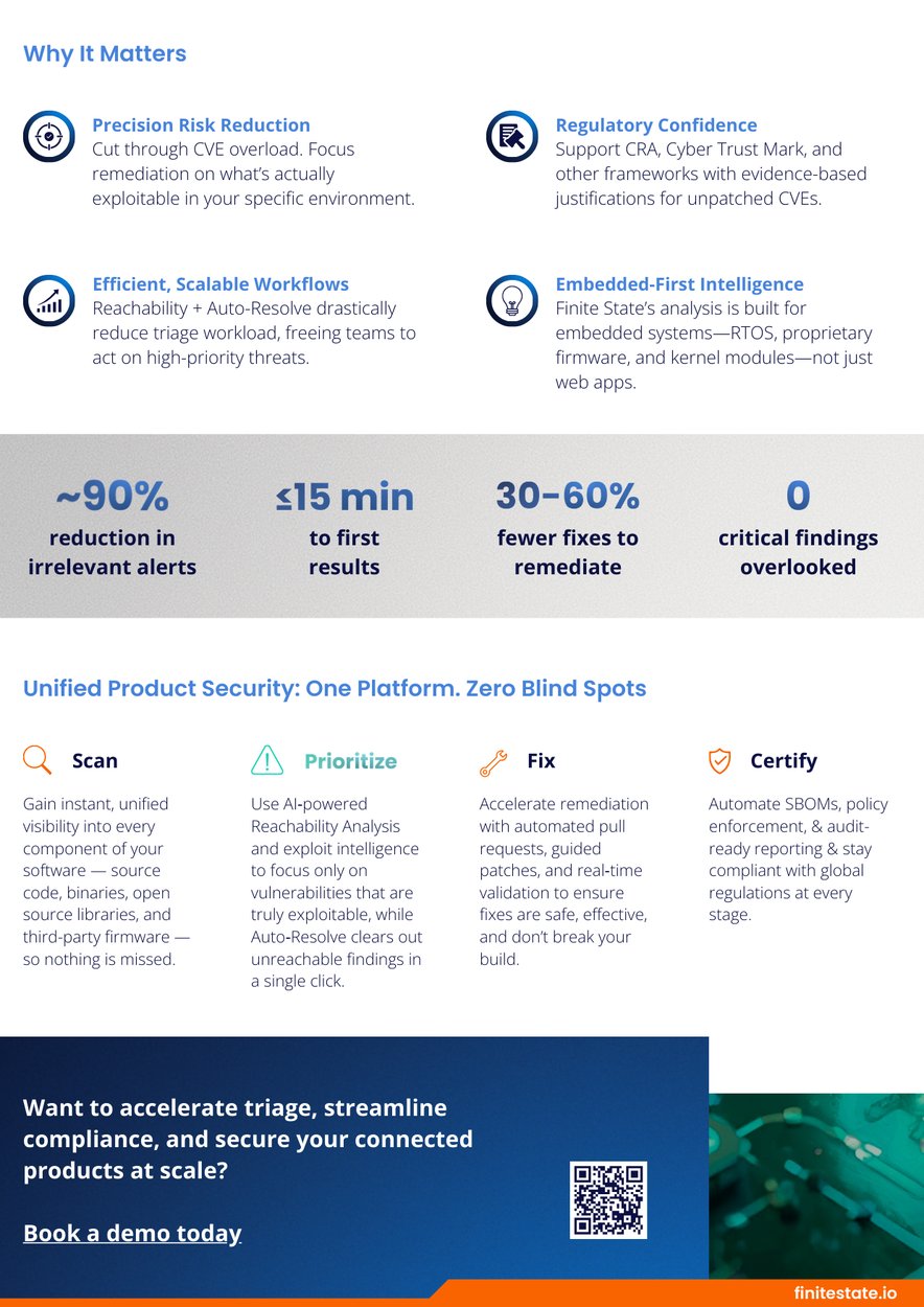 reachability datasheet page 2
